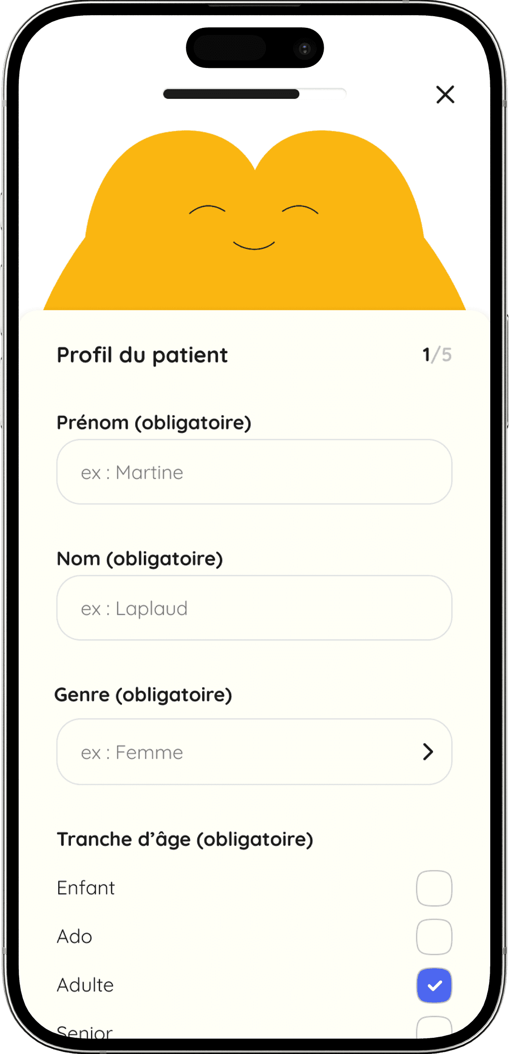 Feature mockup