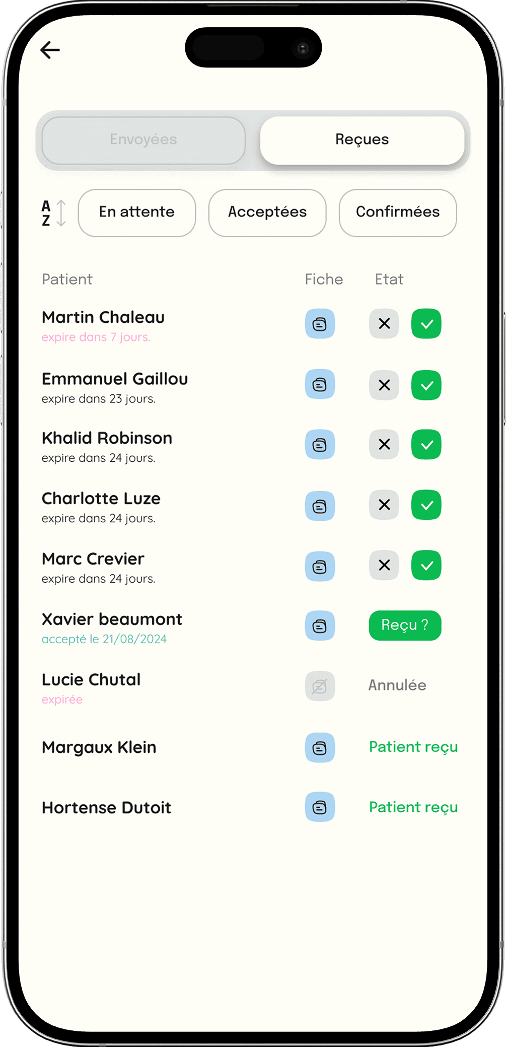 Feature mockup